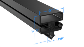Strivide® - 5595BCG2 Gasket Compatible with STYLELINE® 04G2GBG - 71.75x29 7/8 - Magnetic Door Gasket Replacement